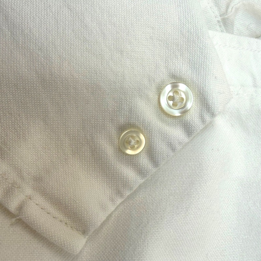 Old Navy Men's Regular Fit Oxford Shirt Stretch White, Long Sleeve, XL - Picture 7 of 14